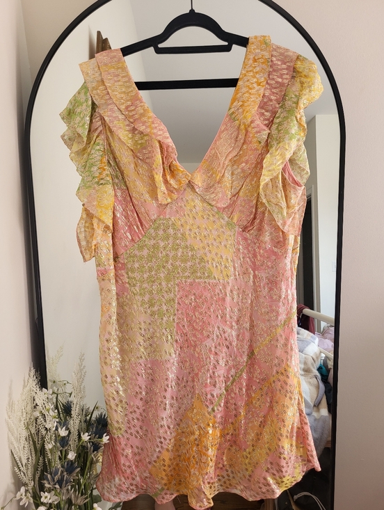 Never Fully Dressed Dresses & Skirts - Pink & Orange Boho Mini Tilda Dress